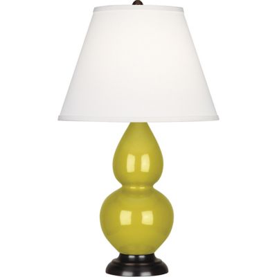 Robert Abbey Double Gourd Accent Table Lamp - Color: Yellow - Size: 1 light