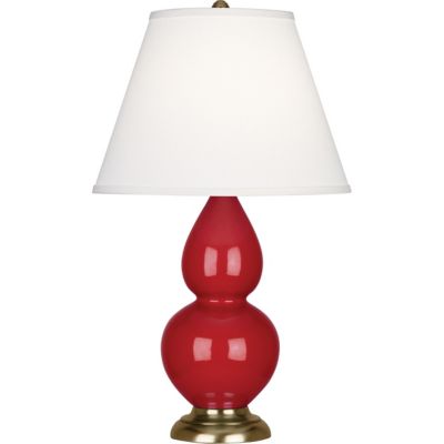 Robert Abbey Double Gourd Accent Table Lamp - Color: Red - Size: 1 light - 