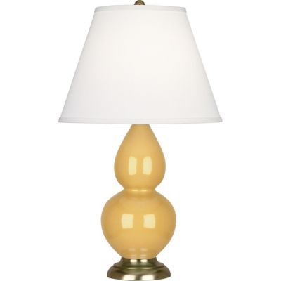 Robert Abbey Double Gourd Accent Table Lamp - Color: Yellow - Size: 1 light