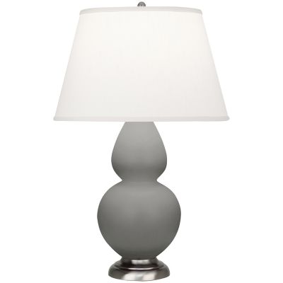 Robert Abbey Double Gourd Table Lamp in Grey