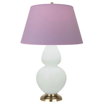 Robert Abbey Double Gourd Table Lamp in Grey