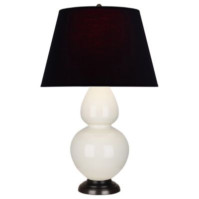Robert Abbey Double Gourd Table Lamp in Cream