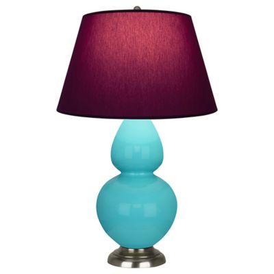Robert Abbey Double Gourd Table Lamp in Blue
