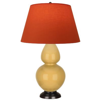 Robert Abbey Double Gourd Table Lamp in Yellow