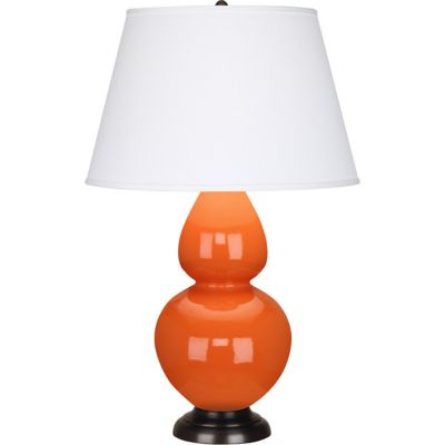 Robert Abbey Double Gourd Table Lamp - Color: Orange - Size: 1 light - 1645