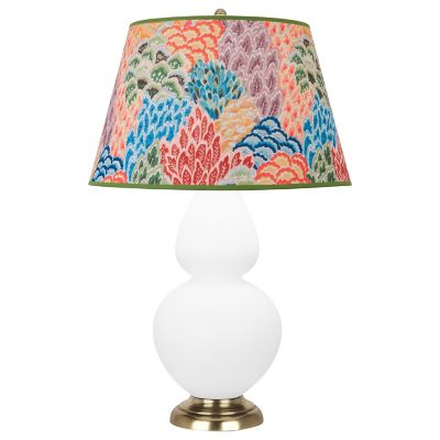 Robert Abbey Double Gourd Table Lamp in White