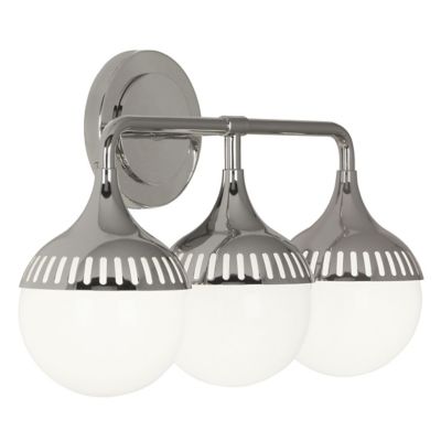 JAD2558270 Jonathan Adler Rio Wall Sconce - Color: Silver - S sku JAD2558270