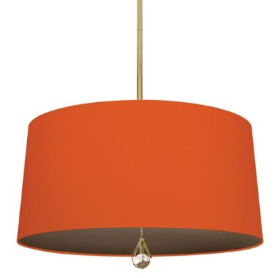 Robert Abbey Williamsburg Custis Pendant Light - Color: Orange - Size: 3 li