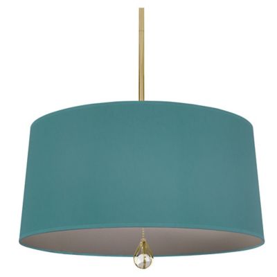 Robert Abbey Williamsburg Custis Pendant Light - Color: Blue - Size: 3 ligh