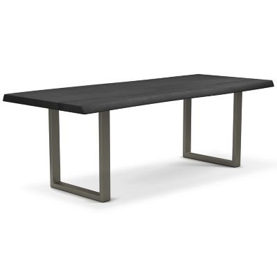 Brooks U-Base Rectangular Dining Table - Color: Black - Size: Medium - Urbia IL-BRO-DT-092BK-0304