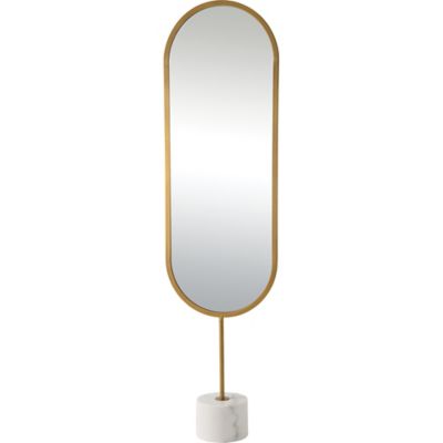 Alder & Ore Justice Floor Mirror - Color: Brass