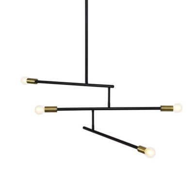 Alder & Ore Bellamy Chandelier - Color: Black - Size: 4 light