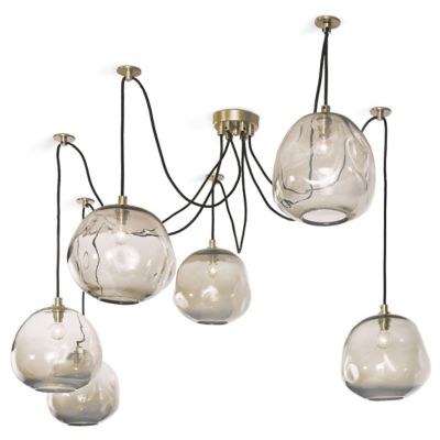 Regina Andrew Molten Multi-Light Pendant Light - Color: Grey - Size: Large 