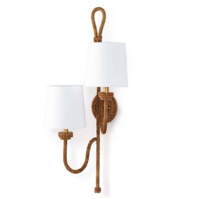 Regina Andrew Coastal Living Bimini Wall Sconce - Color: White - Size: 2 li