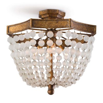 RGA2061333 Regina Andrew Frosted Crystal Bead Semi-Flushmount sku RGA2061333