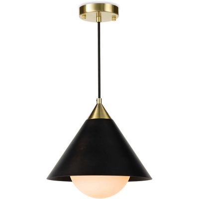 Regina Andrew Hilton Pendant Light - Color: Black - Size: 1 light - 16-1306