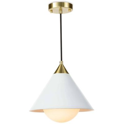 Regina Andrew Hilton Pendant Light - Color: White - Size: 1 light - 16-1306