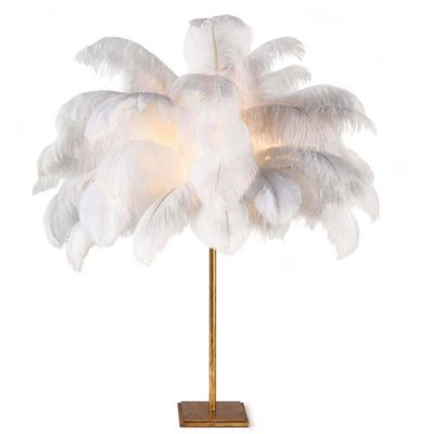 Regina Andrew Josephine Feather Table Lamp - Color: White - Size: 1 light -