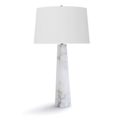 Regina Andrew Quatrefoil Alabaster Table Lamp - Color: White - Size: Large 