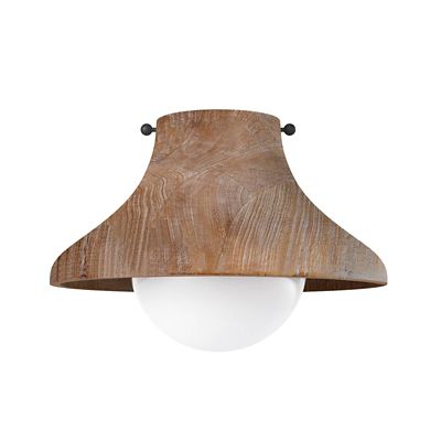 Regina Andrew Coastal Living Surfside Wood Flushmount Light - Color: Brown 