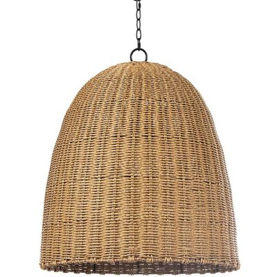 Regina Andrew Coastal Living Beehive Outdoor Pendant Light - Color: Brown -