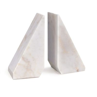 Regina Andrew Othello Marble Bookends - Color: White - 20-1390WT