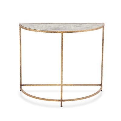 Regina Andrew Anastasia Demilune Table - Color: Gold - 30-1163GLD