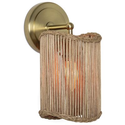 Regina Andrew Coastal Living Nimes Wall Sconce - Color: Brown - Size: 1 lig