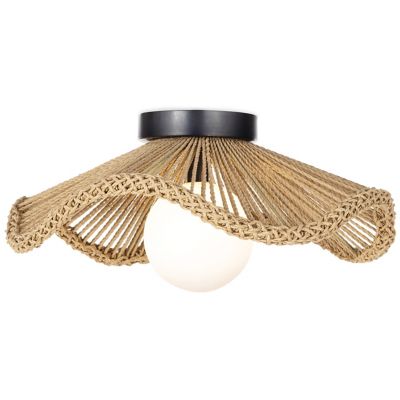 Regina Andrew Coastal Living Provence Cafe Flushmount Light - Color: Brown 