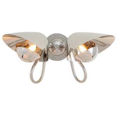 Regina Andrew Keaton Double Wall Sconce - Color: Silver - Size: 2 light - 1