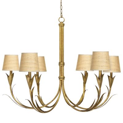 Regina Andrew River Reed Chandelier - Color: Gold - Size: 6 light - 16-1416