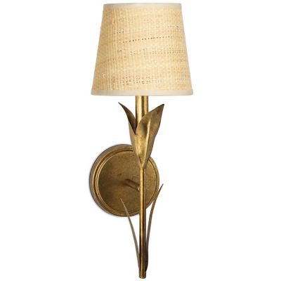 Regina Andrew River Reed Wall Sconce - Color: Gold - Size: 1 light - 15-121