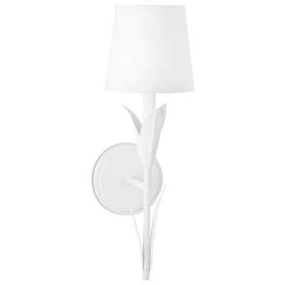 Regina Andrew River Reed Wall Sconce - Color: White - Size: 1 light - 15-12