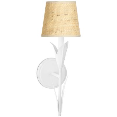 Regina Andrew River Reed Wall Sconce - Color: White - Size: 1 light - 15-12