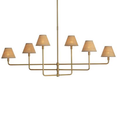 Regina Andrew Polly Chandelier - Color: Brass - Size: 6 light - 16-1454NB-R