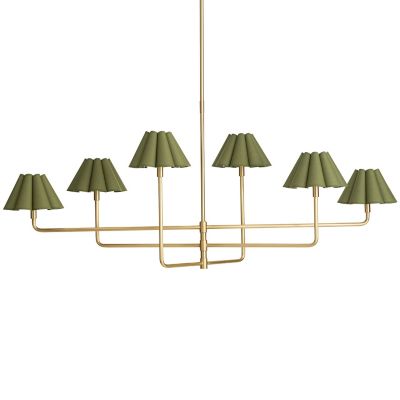 Regina Andrew Polly Chandelier - Color: Brass - Size: 6 light - 16-1454NB-G