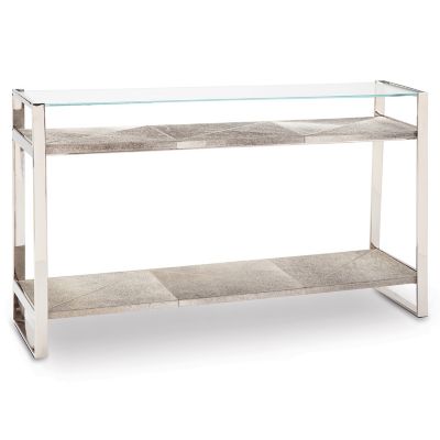 Regina Andrew Andres Hair on Hide Console Table - Color: Silver - 30-1158PN