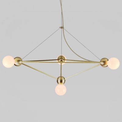 Lina 04-Light Large Pyramid Chandelier