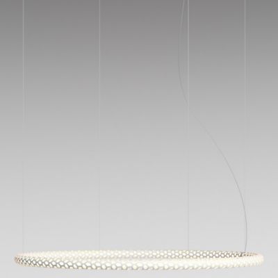 Rotaliana by LUMINART Squiggle LED Round Chandelier - Color: White - Size: 