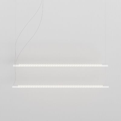 Rotaliana by LUMINART Squiggle Balance LED Linear Chandelier Light - Color: