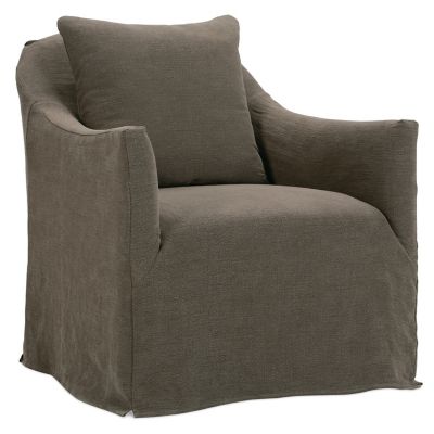 Rowe Furniture Noel Slipcover Swivel Chair - Color: Grey - NOEL-S-016-12A