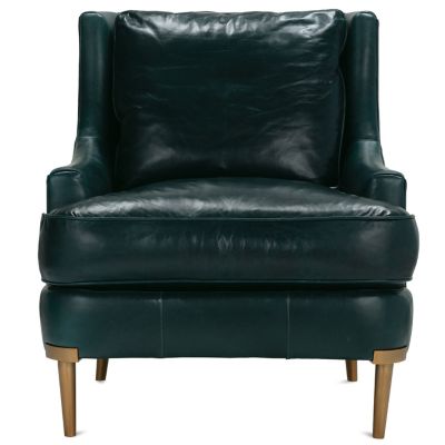 Rowe Furniture Lyra Leather Accent Chair - Color: Black - LYRA-A-L-006-73A