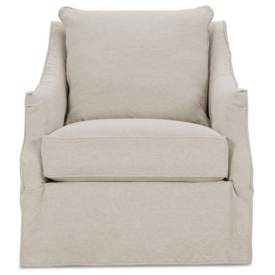 Rowe Furniture Kate Slipcover Swivel Chair - Color: Brown - KATE-016-PA