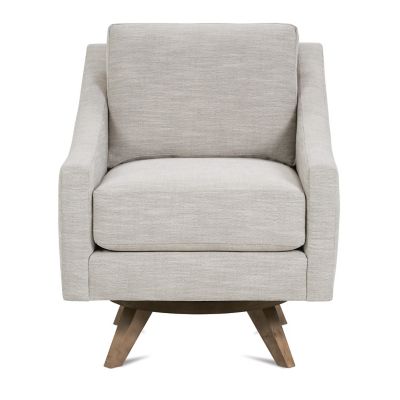 Rowe Furniture Nash Swivel Chair - Color: Grey - N970-016-PB