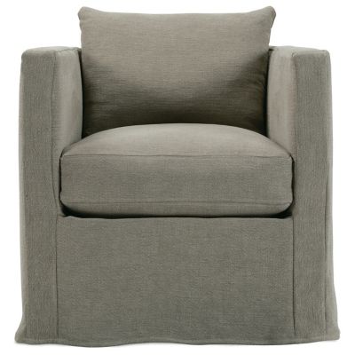 Rowe Furniture Rothko Slipcover Swivel Chair - Color: Green - ROTHKO-S-016-