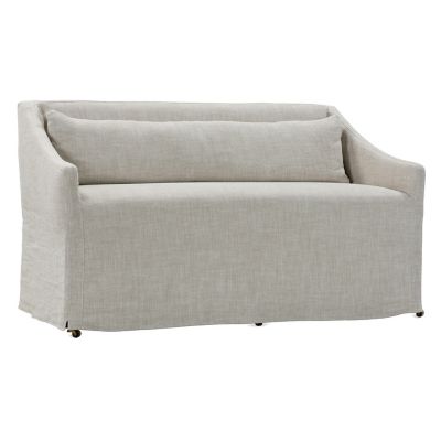 Rowe Furniture Odessa Slipcover Dining Bench With Casters - Color: White - 