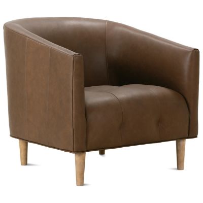 Alder & Ore Tiva Leather Accent Chair - Color: Brown