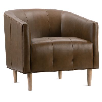 Rowe Furniture Pate Leather Accent Chair - Color: Brown - P420-L-006-PA