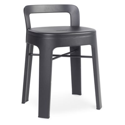 RS Barcelona Ombra Low Stool with Backrest in Blue