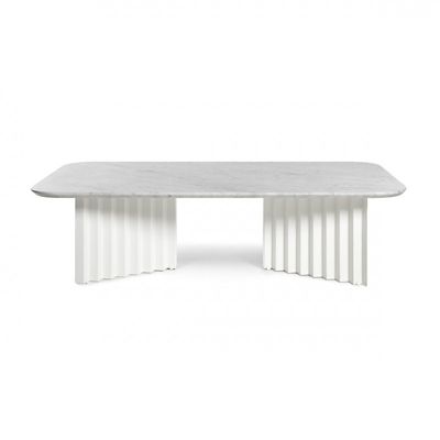 RS Barcelona Plec Large Coffee Table - Color: White - PLEMAL-1N